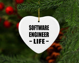 Software Engineer Life - Heart Ornament