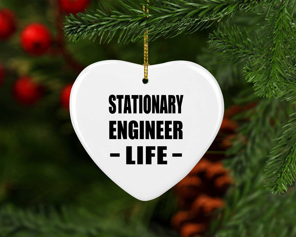 Stationary Engineer Life - Heart Ornament