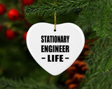 Stationary Engineer Life - Heart Ornament