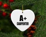 A+ Carpenter - Heart Ornament