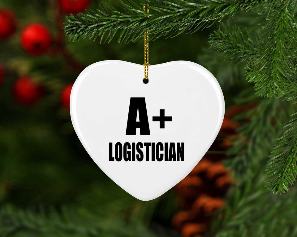 A+ Logistician - Heart Ornament