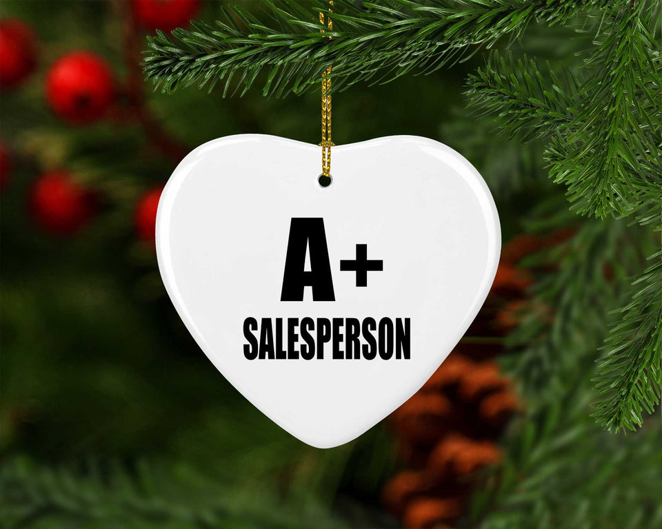 A+ Salesperson - Heart Ornament