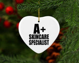 A+ Skincare Specialist - Heart Ornament