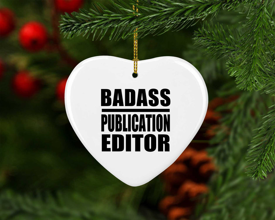 Badass Publication Editor - Heart Ornament