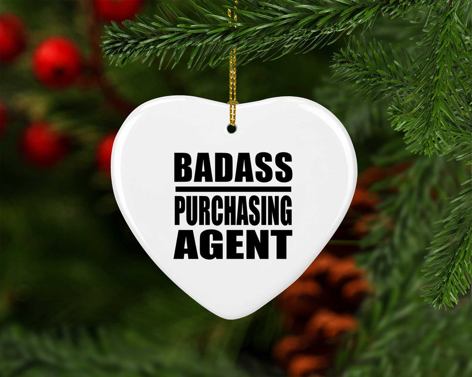 Badass Purchasing Agent - Heart Ornament