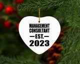 Management Consultant Established EST. 2023 - Heart Ornament