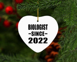 Biologist Since 2022 - Heart Ornament