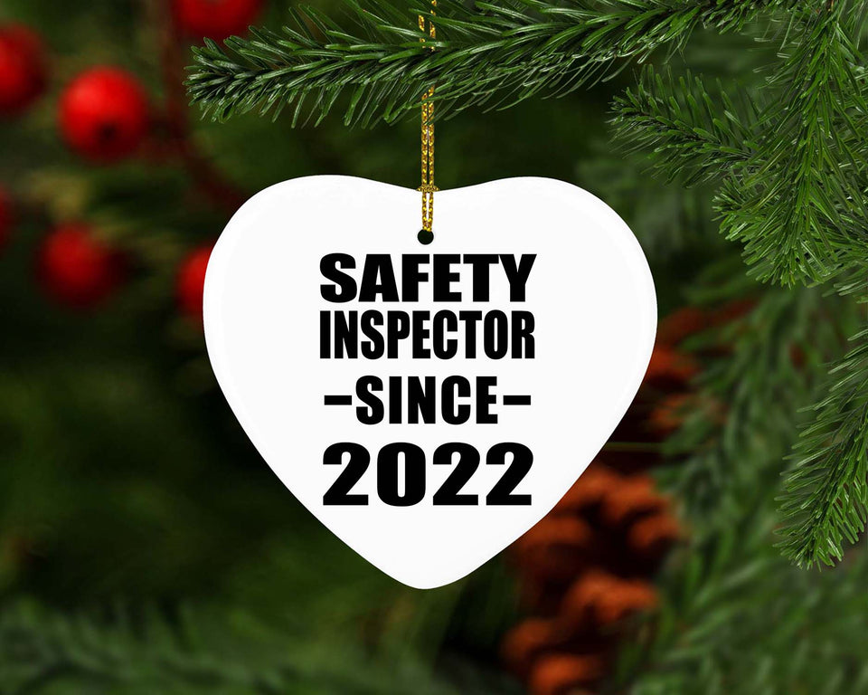 Safety Inspector Since 2022 - Heart Ornament