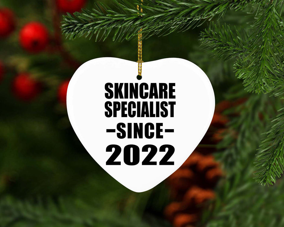 Skincare Specialist Since 2022 - Heart Ornament
