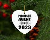 Purchasing Agent Since 2023 - Heart Ornament
