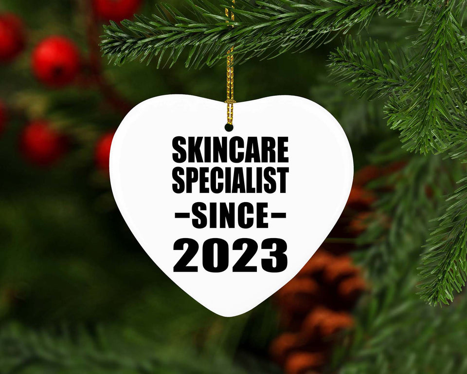 Skincare Specialist Since 2023 - Heart Ornament