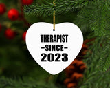 Therapist Since 2023 - Heart Ornament