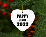 Pappy Since 2022 - Heart Ornament
