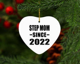 Step Mom Since 2022 - Heart Ornament