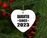 Daughter Since 2023 - Heart Ornament
