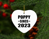 Poppy Since 2023 - Heart Ornament