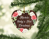 Michele Baby's First Christmas - Heart Ornament A