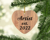 Artist Established Est. 2022 - Heart Ornament C