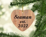 Seaman Established Est. 2022 - Heart Ornament C