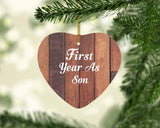 First Year As Son - Heart Ornament E