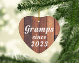 Gramps Since 2023 - Heart Ornament E