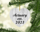 Actuary Established Est. 2023 - Heart Ornament F