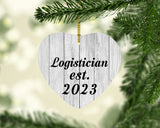 Logistician Established Est. 2023 - Heart Ornament F