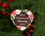 First Christmas As Mummy 2021 - Heart Ornament A