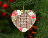 First Christmas With My Mother 2021 - Heart Ornament B