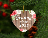 Granny Since 2023 - Heart Ornament B