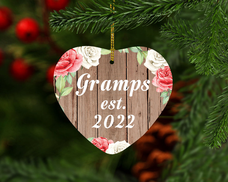 Gramps Established Est. 2022 - Heart Ornament B