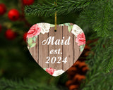 Maid Established Est. 2024 - Heart Ornament B