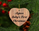 Agnes Baby's First Christmas - Heart Ornament C