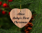 Alice Baby's First Christmas - Heart Ornament C