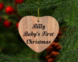 Billy Baby's First Christmas - Heart Ornament C