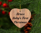 Bruce Baby's First Christmas - Heart Ornament C