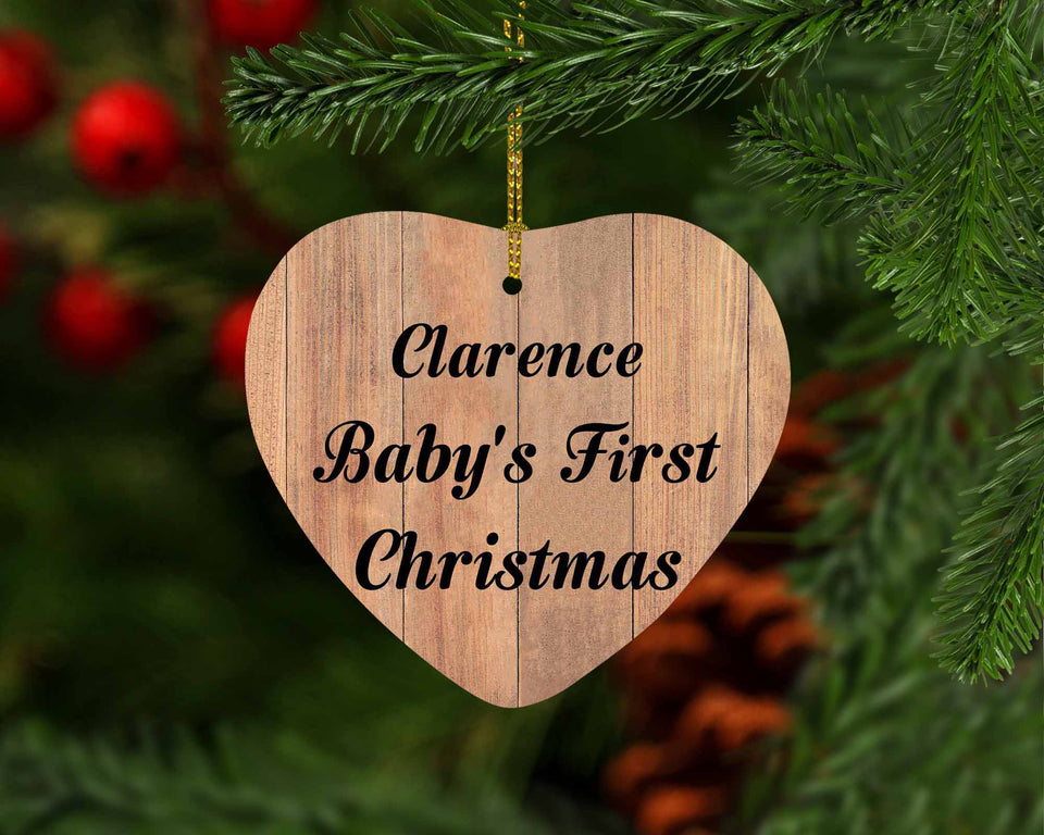 Clarence Baby's First Christmas - Heart Ornament C