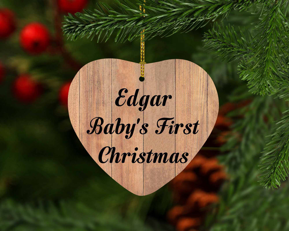Edgar Baby's First Christmas - Heart Ornament C