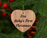 Eva Baby's First Christmas - Heart Ornament C