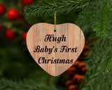 Hugh Baby's First Christmas - Heart Ornament C