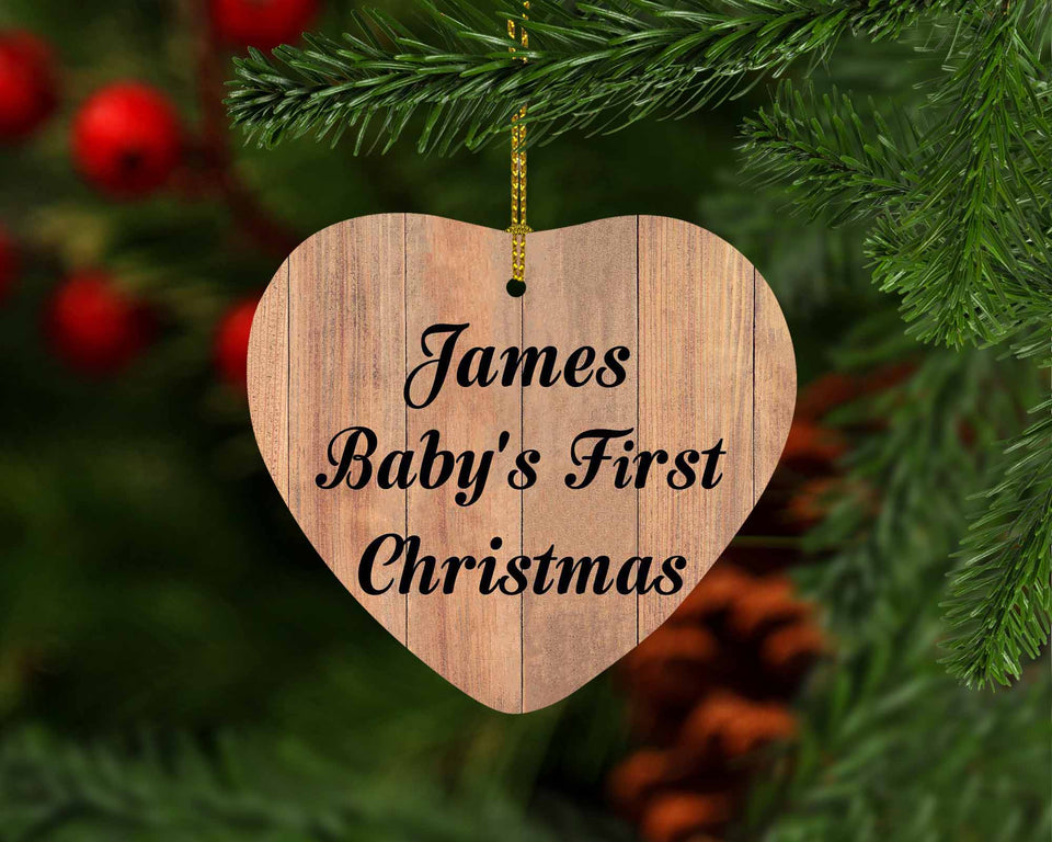 James Baby's First Christmas - Heart Ornament C