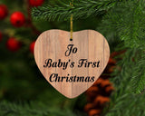 Jo Baby's First Christmas - Heart Ornament C