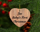 Joe Baby's First Christmas - Heart Ornament C