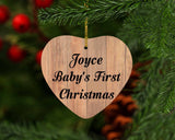 Joyce Baby's First Christmas - Heart Ornament C