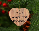 Kurt Baby's First Christmas - Heart Ornament C