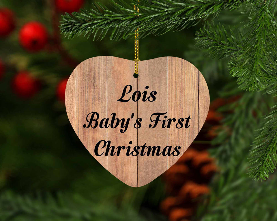 Lois Baby's First Christmas - Heart Ornament C