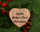 Lydia Baby's First Christmas - Heart Ornament C