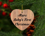 Marc Baby's First Christmas - Heart Ornament C