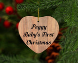 Peggy Baby's First Christmas - Heart Ornament C
