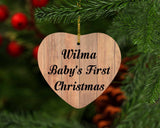 Wilma Baby's First Christmas - Heart Ornament C